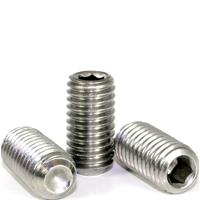 Cup Point Socket Set Screws, Metric 18-8 Stainless Steel, Coarse (M1.6-0.35), (M2-0.40), (M2.5-0.45), (M3-0.50), (M4-0.70), (M5-0.80), (M6-1.00), (M8-1.25), (M10-1.50), (M12-1.75), (M16-2.00)