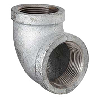 REDUCING 90 DEGREE ELBOW GALVANIZED STEEL PIPE FITTING REDUCING 90 DEGREE ELBOW GALVANIZED STEEL PIPE FITTING