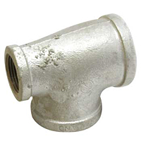 REDUCING TEE GALVANIZED STEEL PIPE FITTING
