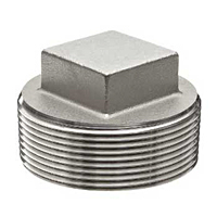 SQUARE PLUG STAINLESS STEEL PIPE FITTING SQUARE PLUG STAINLESS STEEL PIPE FITTING