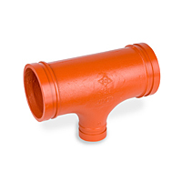 2275-reducing-tee-standard-radius-grooved-fitting-painted-65rt