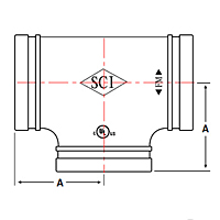2295-tee-short-radius-grooved-fitting-dimensions