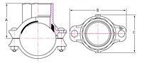 2304-mechanical-tee-threaded-dimensions