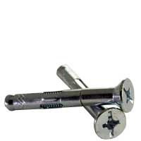 Sleeve Anchor Flat Head, Zinc Plated Steel (1/4 in), (3/8 in) Sleeve Anchor Flat Head, Zinc Plated Steel (1/4 in), (3/8 in)