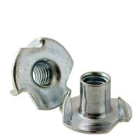 Tee Nuts (3 & 4 Pronge), Zinc Plated Steel Tee Nuts (3 & 4 Pronge), Zinc Plated Steel