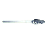 3100-CARBIDE-BURR-DOUBLE-CUT-1-8-STEEL-SHANK-SF-51-TREE-W-RADIUS-END