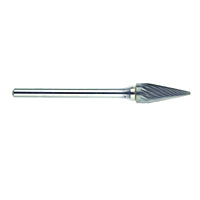 3102-CARBIDE-BURR-DOUBLE-CUT-1-8-STEEL-SHANK-SM-51-CONE