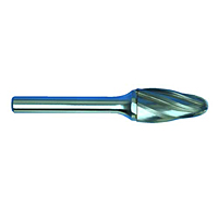 3123-CARBIDE-BURR-NON-FERROUS-1-4-SHANKS-TREE-SHAPE-RADIUS-END 3123-CARBIDE-BURR-NON-FERROUS-1-4-SHANKS-TREE-SHAPE-RADIUS-END