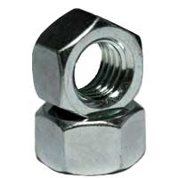Hex Nuts, Grade 2, National Coarse & Fine, Zinc Plated Steel Hex Nuts, Grade 2, National Coarse & Fine, Zinc Plated Steel