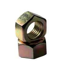Hex Nuts, Grade 2, National Coarse & Fine, Yellow Zinc Hex Nuts, Grade 2, National Coarse & Fine, Yellow Zinc