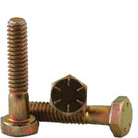 Hex Head Cap Screws, Grade 8, National Coarse & Fine, Yellow Zinc
