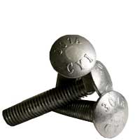 Carriage Bolts, Grade 2, National Coarse, Hot Dip Galvanized (1/4 in-20), (5/16 in-18), (3/8 in-16), (1/2 in-13), (5/8 in-11), (3/4 in-10) Carriage Bolts, Grade 2, National Coarse, Hot Dip Galvanized (1/4 in-20), (5/16 in-18), (3/8 in-16), (1/2 in-13), (5/8 in-11), (3/4 in-10)