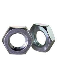Hex Jam Nuts, Class 4, Metric Coarse, Zinc Plated Steel