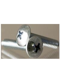 Phillips Truss Head Tapping Screws, Zinc Plated Steel
