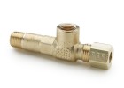 6124-PARKER-COMPRESSION-BRASS-FITTINGS-COMPRESSION-GAGE-TEE-168C