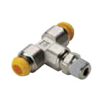 6192-PARKER-PRESTOLOK-BRASS-FITTINGS-SWIVEL-MALE-BRANCH-TEE-S63PB