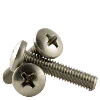 18-8 Stainless Steel Phillips Pan Head Machine Screws, National Coarse (2 in-56), (4 in-40), (5 in-40), (6 in-32), (8 in-32), (10 in-24), (12 in-24), (1/4 in-20) 18-8 Stainless Steel Phillips Pan Head Machine Screws, National Coarse (2 in-56), (4 in-40), (5 in-40), (6 in-32), (8 in-32), (10 in-24), (12 in-24), (1/4 in-20)