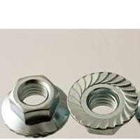 Hex Serrated Flange Nuts, Class 8, Metric Coarse, Zinc Plated Steel