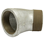 45 DEGREE STREET ELBOW GALVANIZED STEEL PIPE FITTING