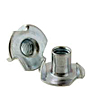Tee Nuts (3 & 4 Pronge), Zinc Plated Steel