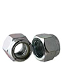 Nylon Insert Lock Nuts, Grade 2, National Coarse & Fine, Zinc Plated Steel