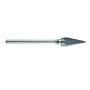 3102-CARBIDE-BURR-DOUBLE-CUT-1-8-STEEL-SHANK-SM-51-CONE