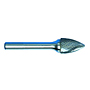 3111-CARBIDE-BURR-1-4-SHANK-TREE-SHAPE-POINTED-END
