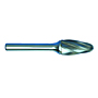 3123-CARBIDE-BURR-NON-FERROUS-1-4-SHANKS-TREE-SHAPE-RADIUS-END 3123-CARBIDE-BURR-NON-FERROUS-1-4-SHANKS-TREE-SHAPE-RADIUS-END