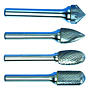 3125-CARBIDE-BURRS-1-4-SHANKS-SINGLE-DOUBLE-CUT-GROUP