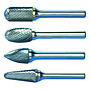 3126-CARBIDE-BURRS-6-LONG-1-4-STEEL-SHANKS-SINGLE-CUT-GROUP