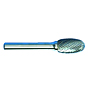 3130-CARBIDE-BURRS-6-LONG-1-4-STEEL-SHANK-SINGLE-CUT-OVAL-SHAPE 3130-CARBIDE-BURRS-6-LONG-1-4-STEEL-SHANK-SINGLE-CUT-OVAL-SHAPE