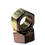 Hex Nuts, Grade 2, National Coarse & Fine, Yellow Zinc
