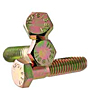 Hex Head Cap Screws, Grade 5, National Coarse, Yellow Zinc (1/4 in-20), (5/16 in-18), (3/8 in-16), (7/16 in-14), (1/2 in-13), (9/16 in-12), (5/8 in-11), (3/4 in-10 ), (7/8 in-9), (1 in-8)