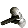 Carriage Bolts, Grade 2, National Coarse, Hot Dip Galvanized (1/4 in-20), (5/16 in-18), (3/8 in-16), (1/2 in-13), (5/8 in-11), (3/4 in-10)