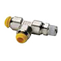 6191-PARKER-PRESTOLOK-BRASS-FITTINGS-SWIVEL-MALE-RUN-TEE-R63PB