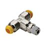 6192-PARKER-PRESTOLOK-BRASS-FITTINGS-SWIVEL-MALE-BRANCH-TEE-S63PB