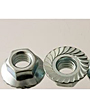 Hex Serrated Flange Nuts, Class 8, Metric Coarse, Zinc Plated Steel