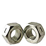 Hex Lock Nuts Reversible, Grade A, National Coarse & Fine, Zinc Plated Steel